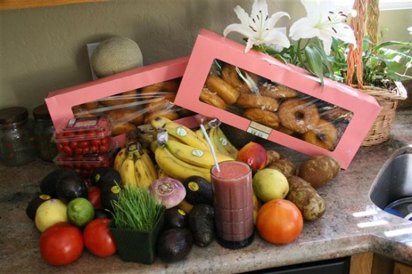 Organic food rescued from the trash