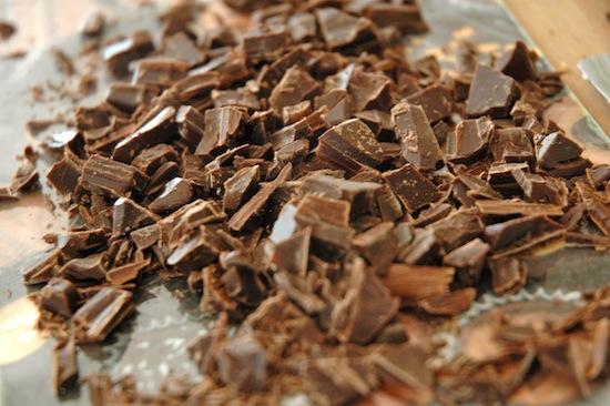 Chopped chocolate