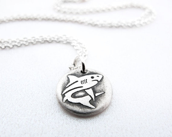 Shark necklace by Etsy Shop lulubugjewelry