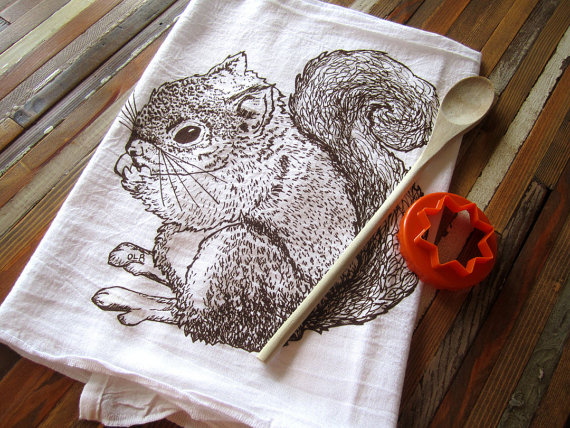 Tea towel by Etsy Shop ohlittlerabbit