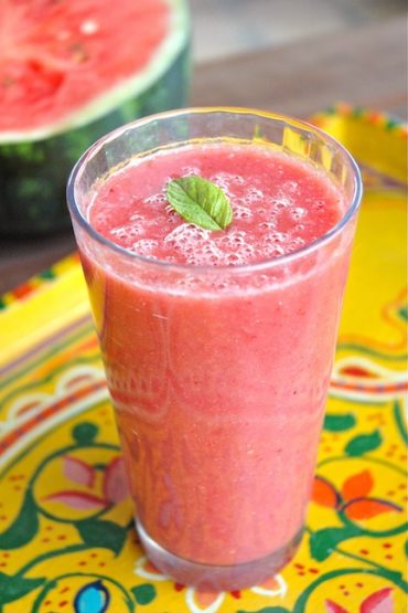 water melon strawberry smoothie