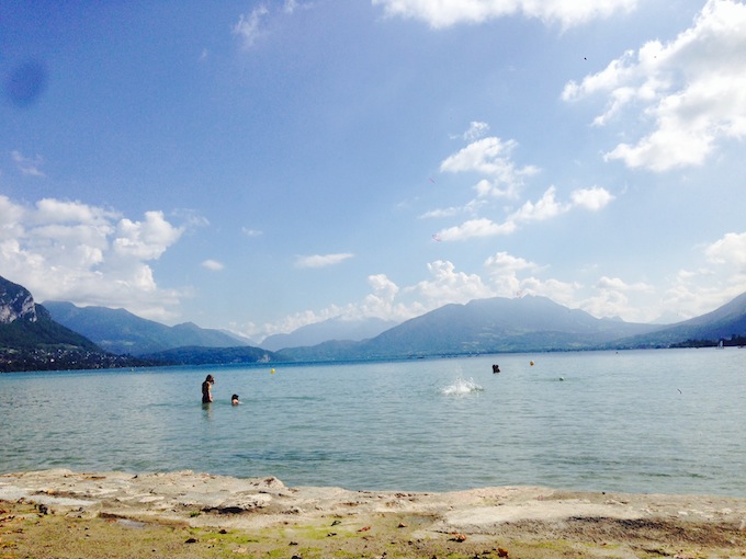 Beach at Lake Annecy