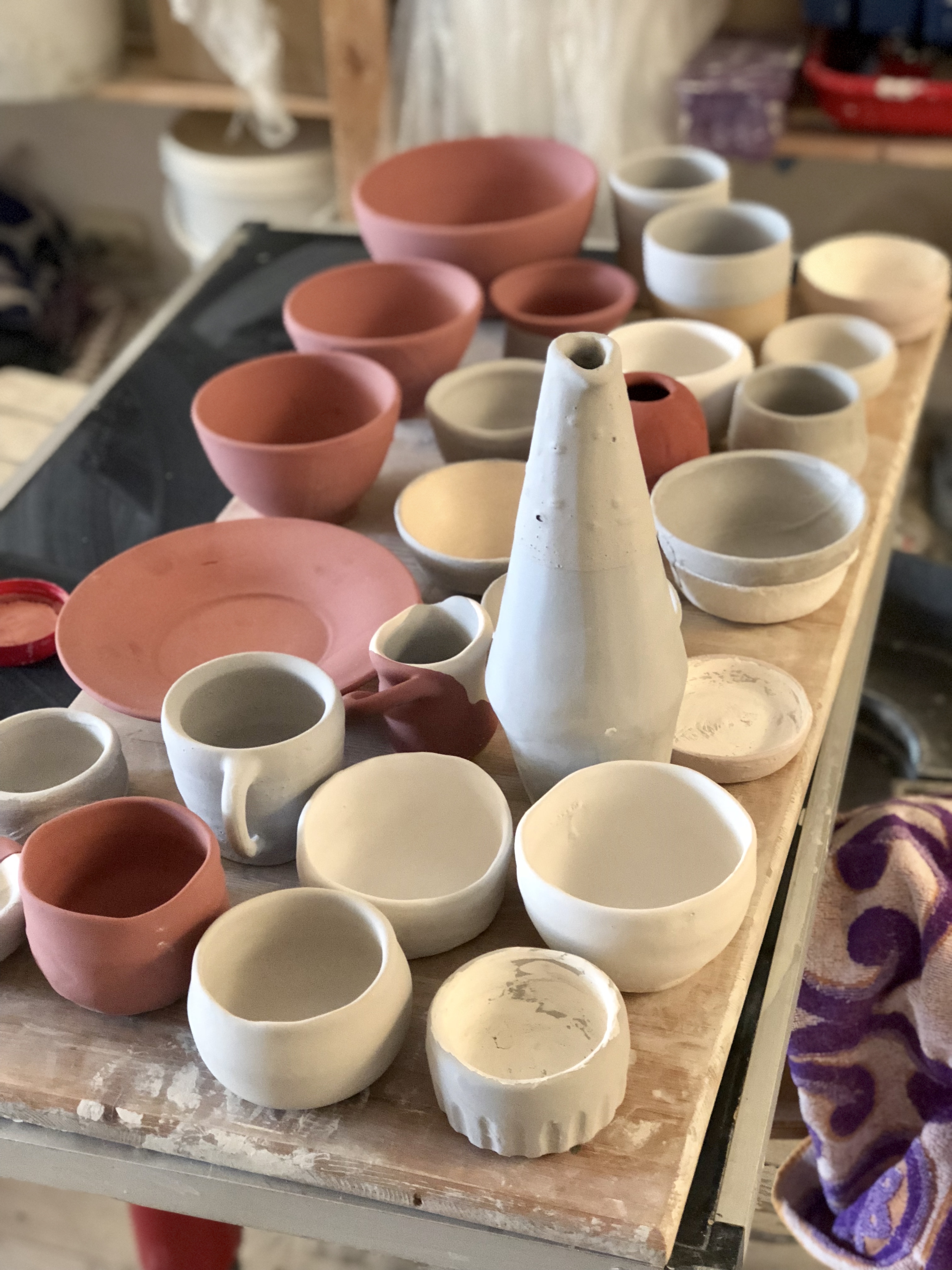 glazed pottery