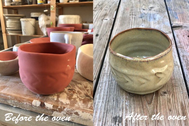 Before after pottery