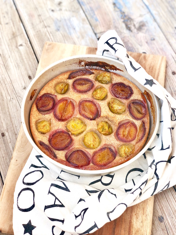 Vegan Plum Clafoutis