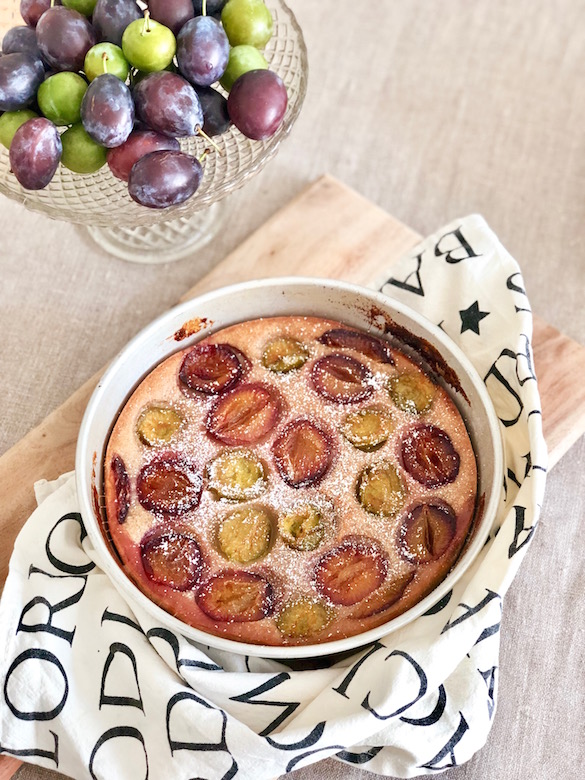 Vegan Plum Clafoutis