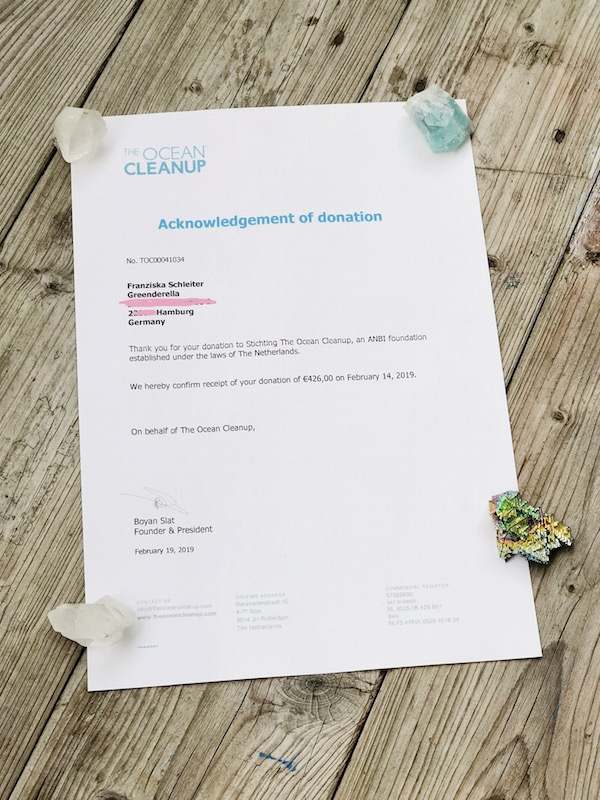 Ocean Cleanup Donation